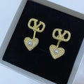 Valentino Heart Diamond Earrings