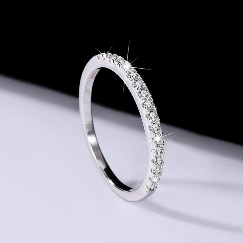 Moissanite Stacking Band