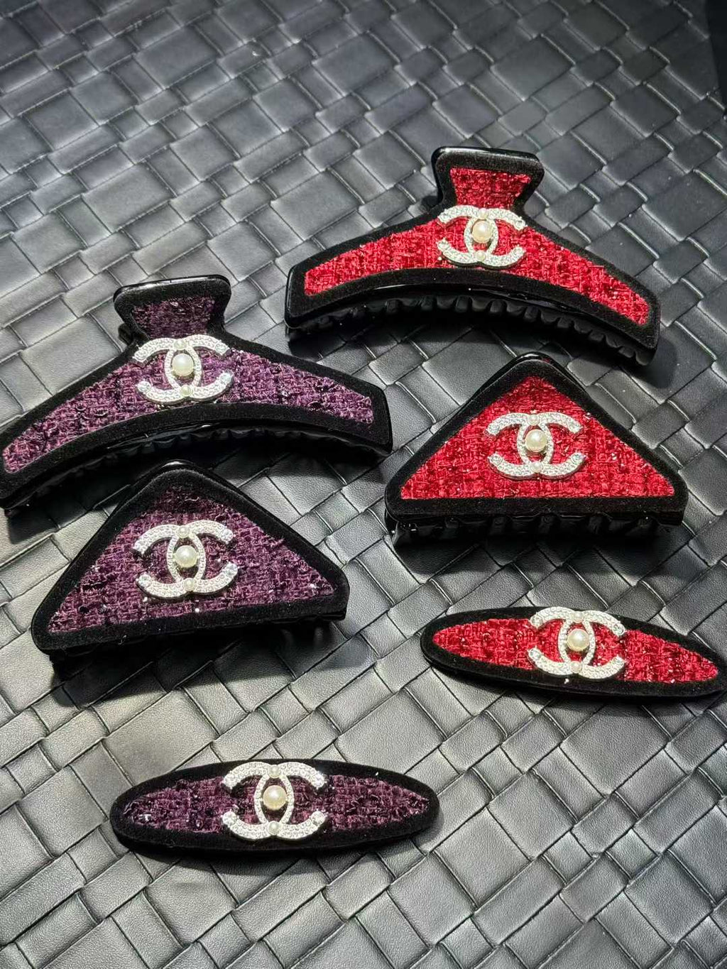 Chanel Hair Accessory Set (Two Claws + One Pin)