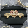 Chanel Pink Heart Bangle