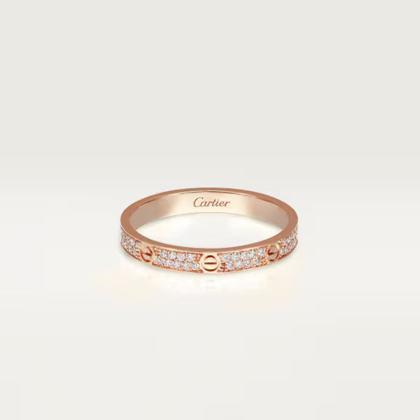 Cartier Love Ring Mini Model Paved