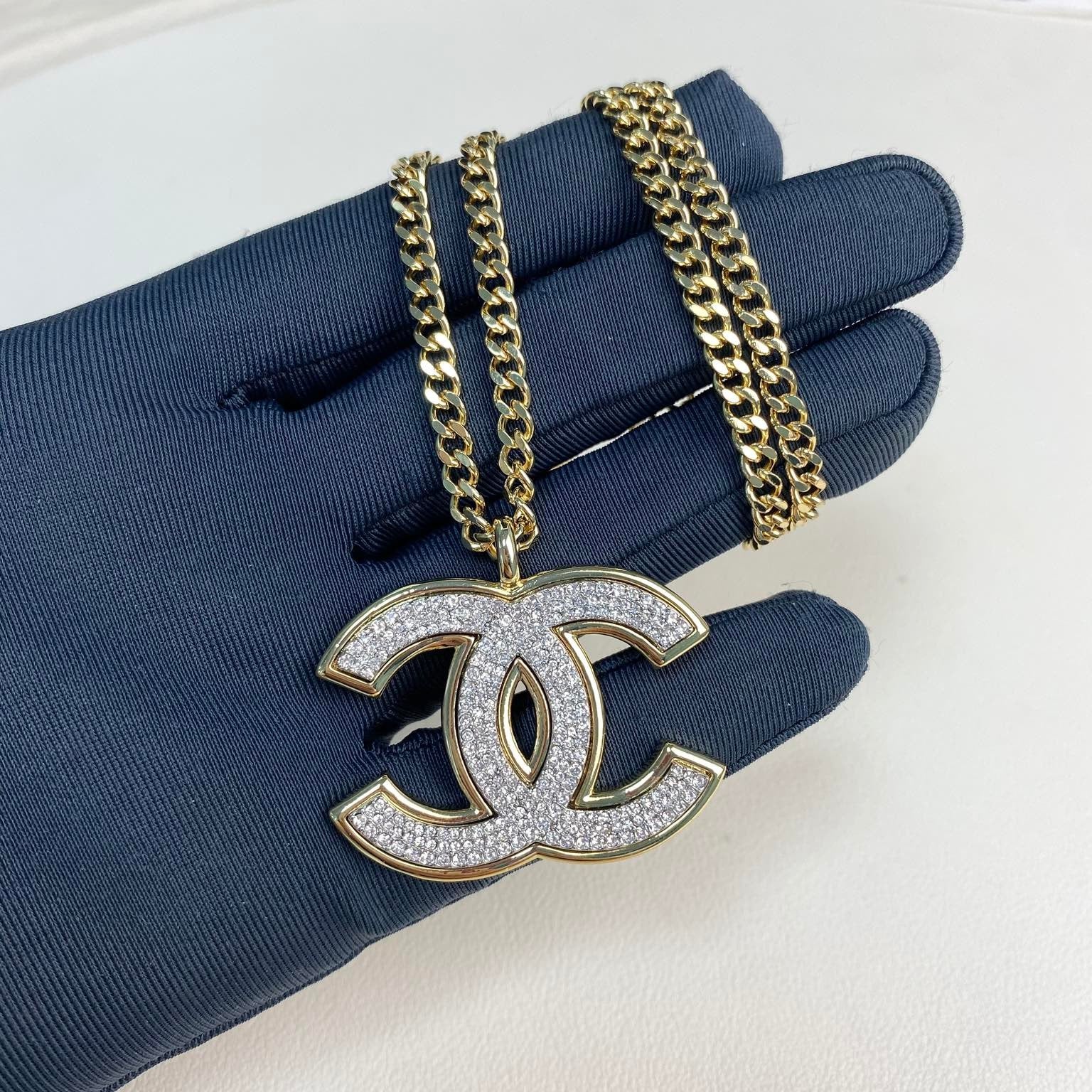 Chanel Diamond Gold Necklace