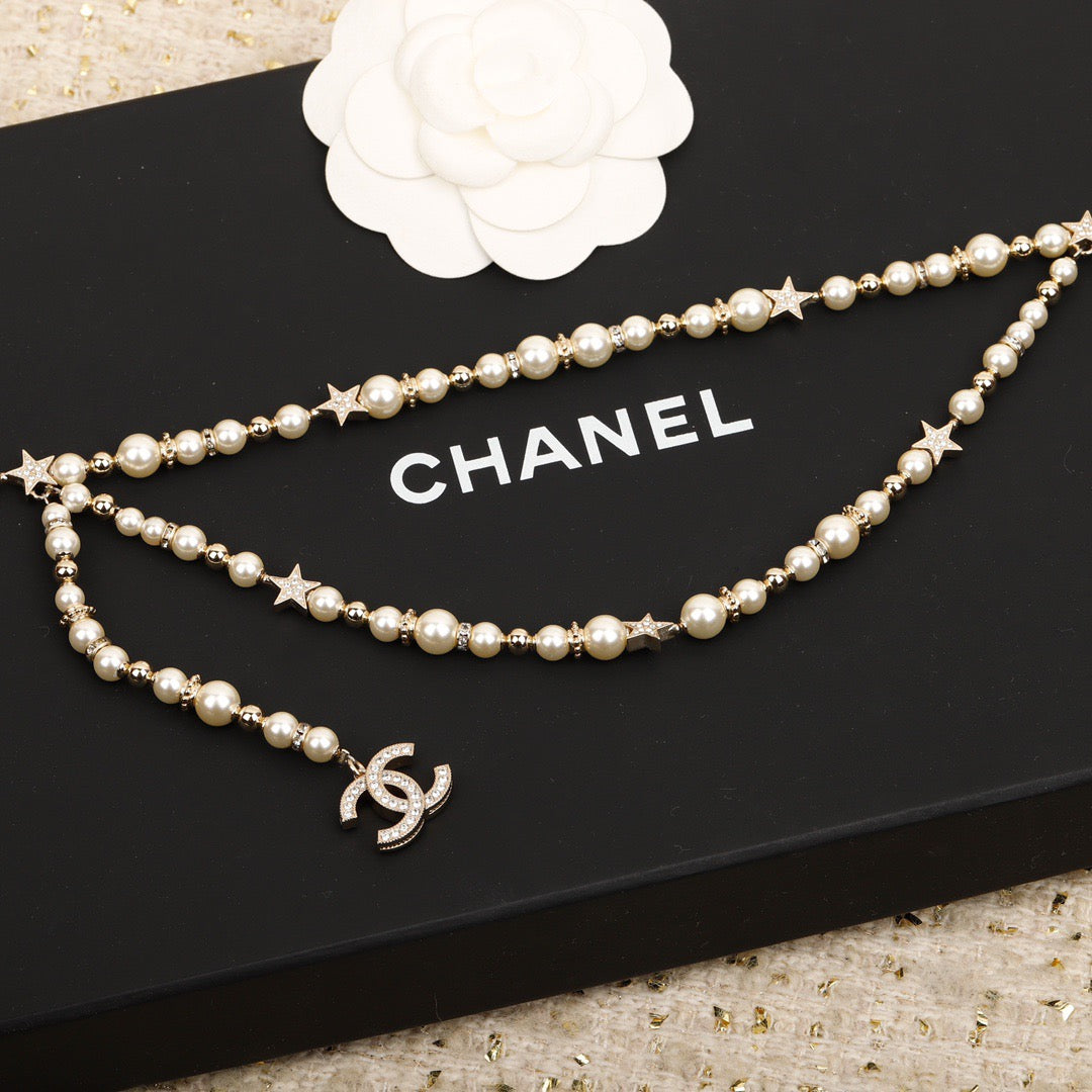 Chanel Pearl Star Waist Chain