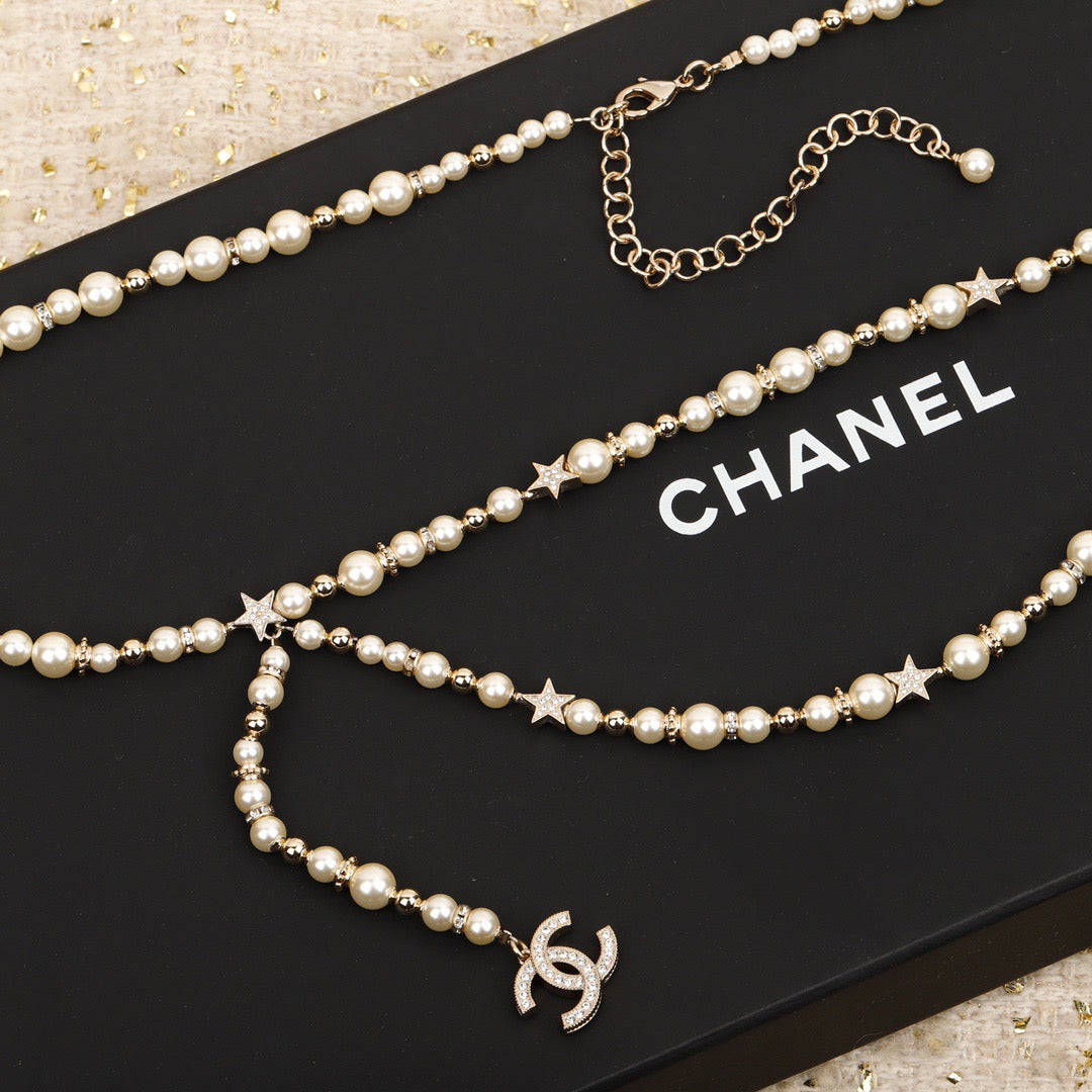 Chanel Pearl Star Waist Chain