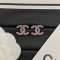 Chanel Black Pink Earrings
