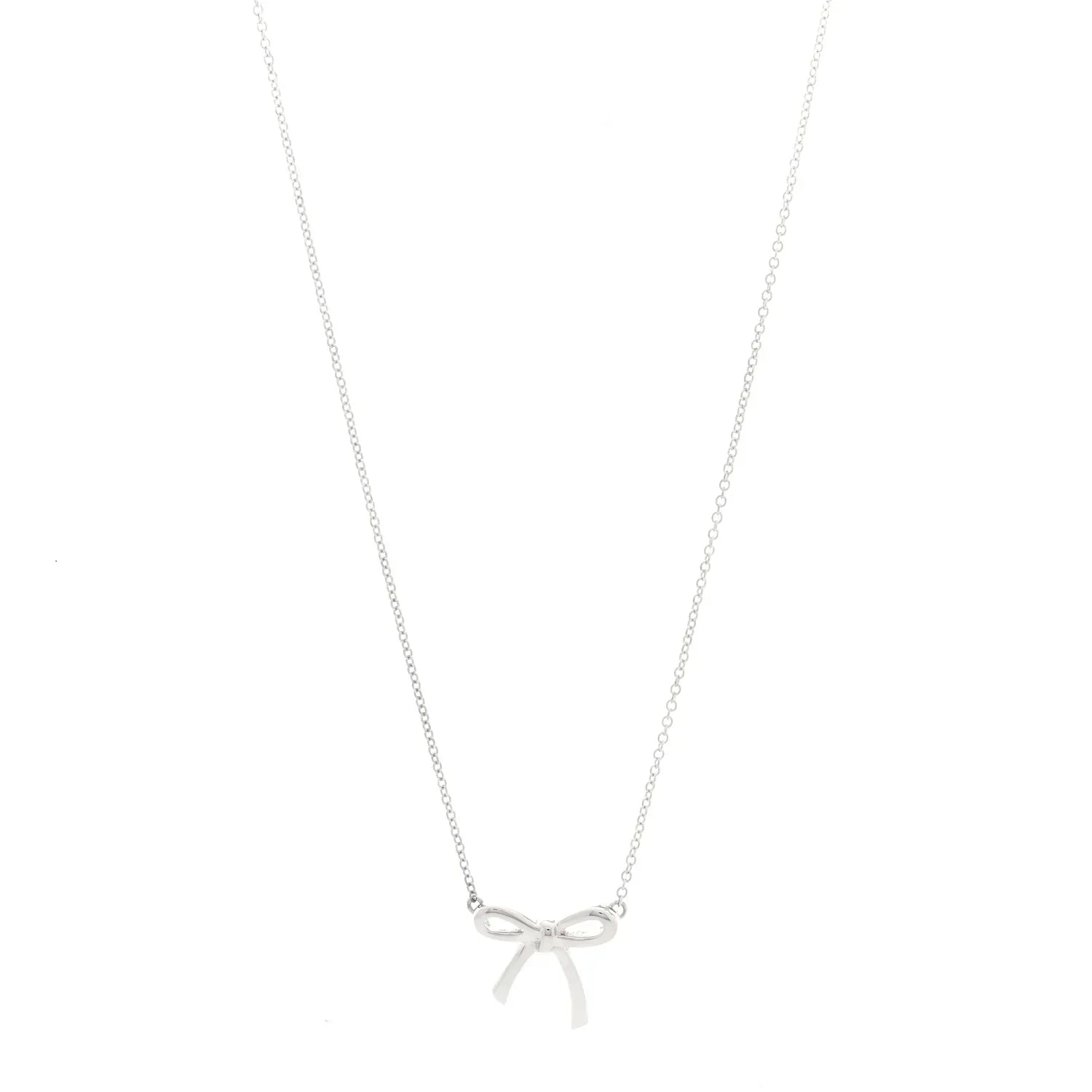 Tiffany Bowknot Silver Necklace