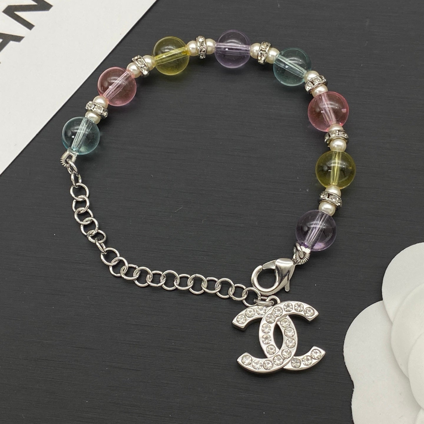 Chanel Color Bead Bracelet