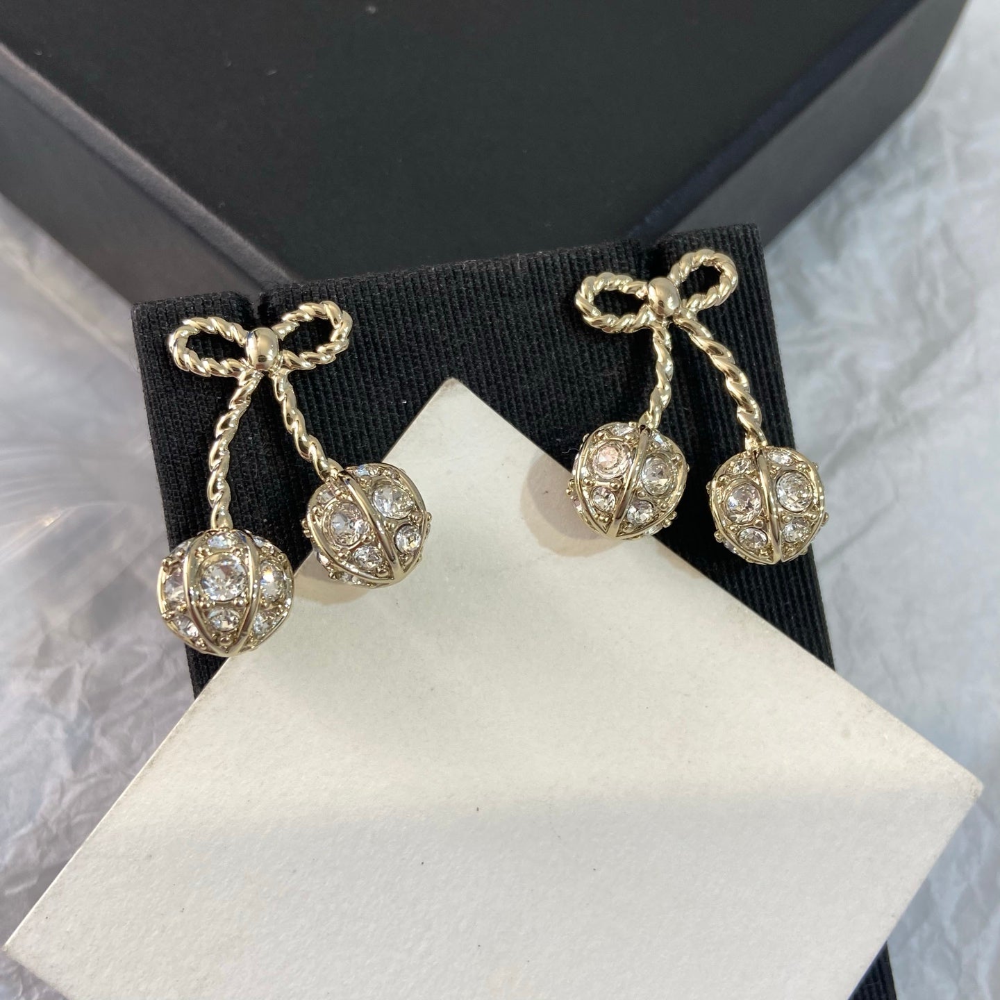 Valentino Gold Cherry Earrings