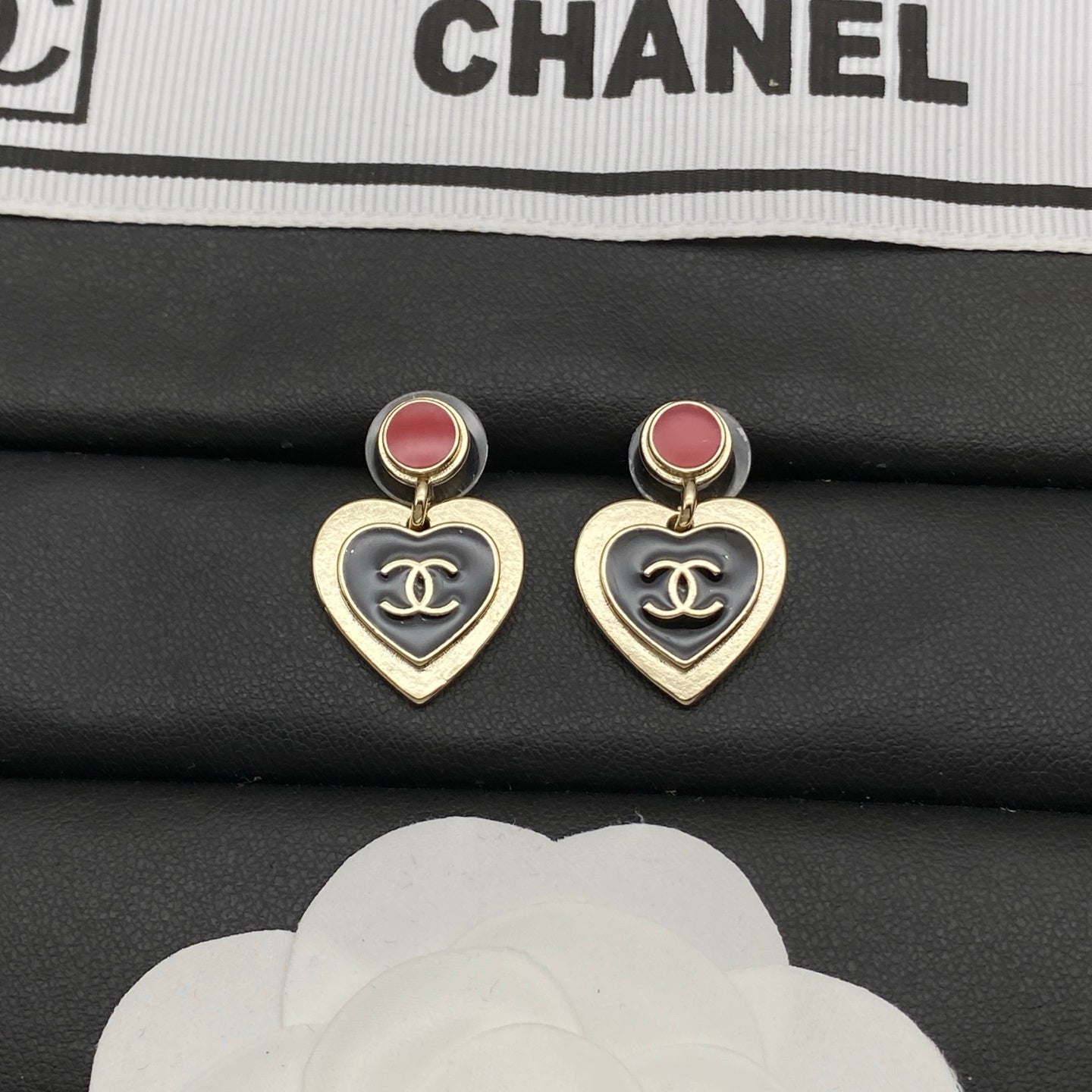 Chanel Heart Earrings