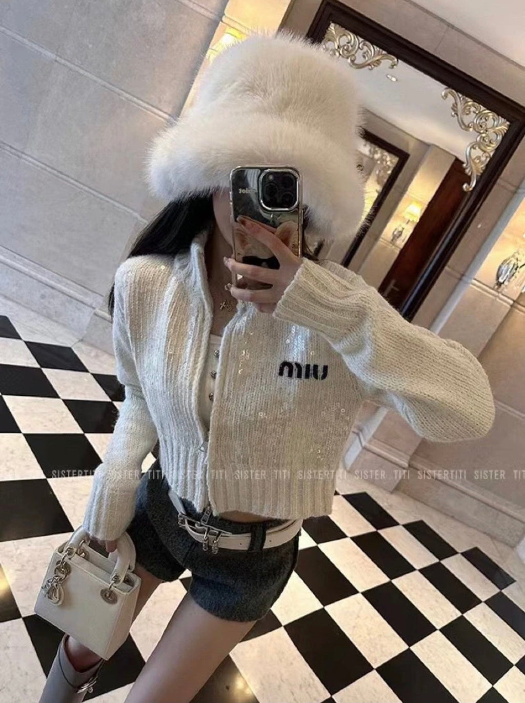Miu Miu White Cardigan